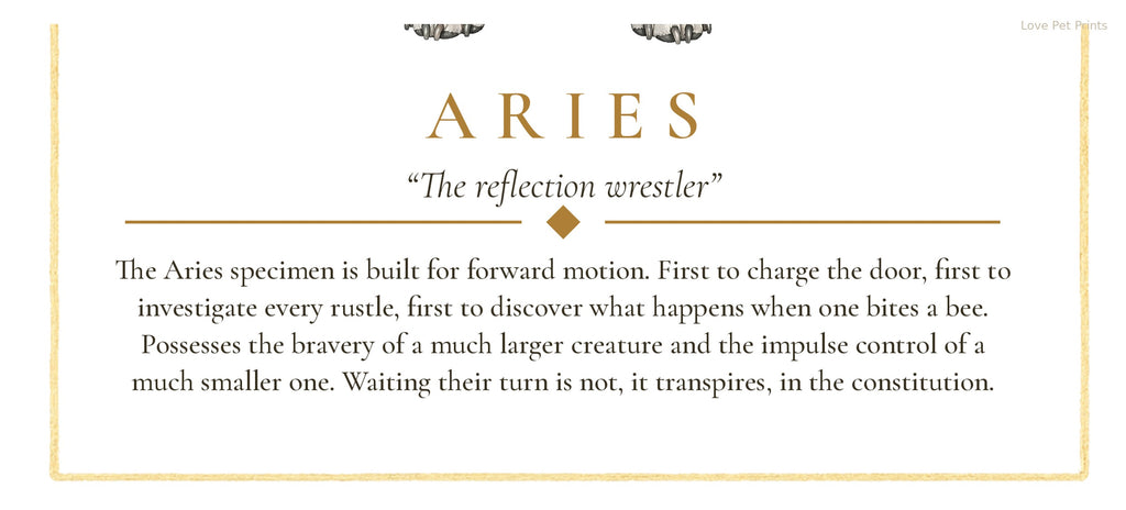 Aries Staffy | Botanical Dog Zodiac Print | Instant Download