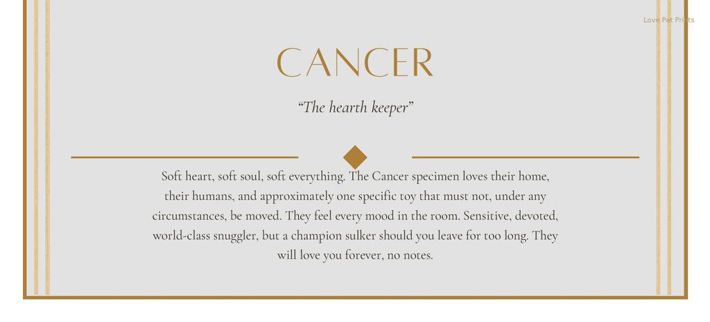 Cancer Labrador — Dog Zodiac Print | Instant Download