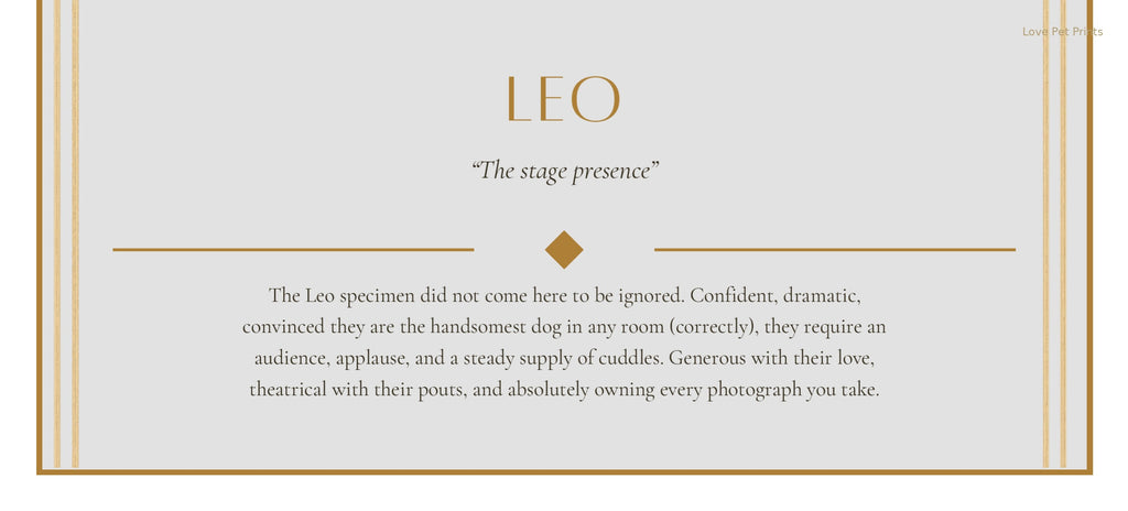 Leo Beagle — Dog Zodiac Print | Instant Download