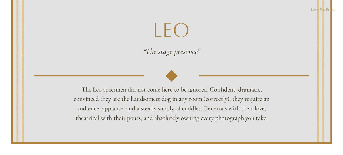 Leo Beagle — Dog Zodiac Print | Instant Download