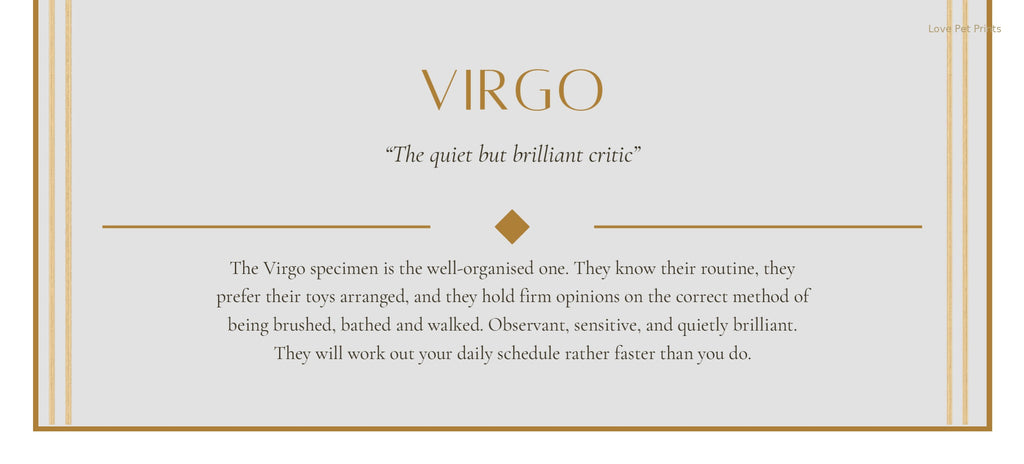 Virgo French Bulldog — Dog Zodiac Print | Instant Download