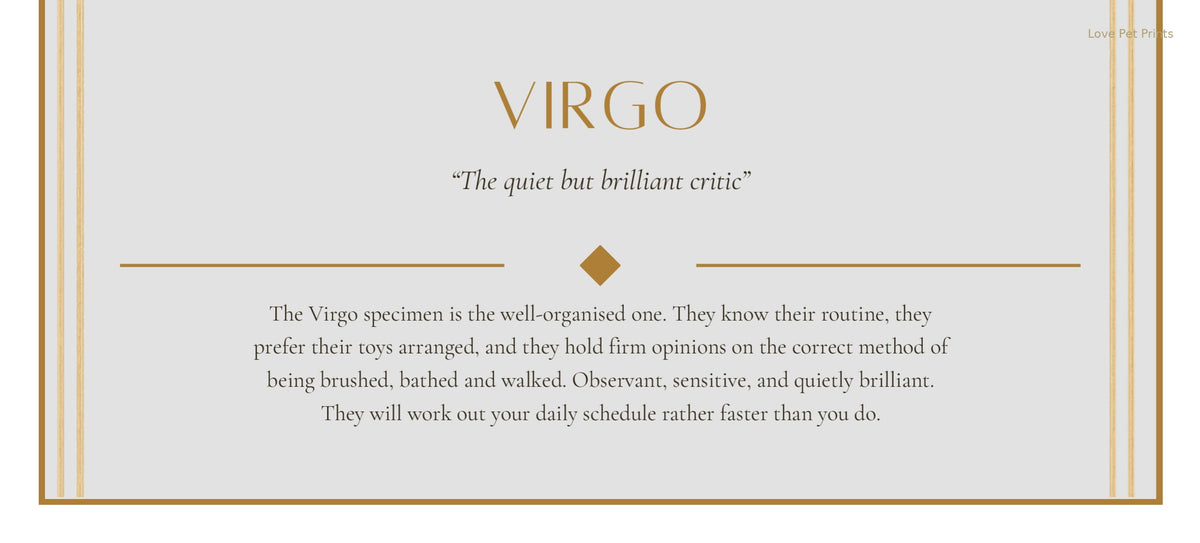 Virgo French Bulldog — Dog Zodiac Print | Instant Download