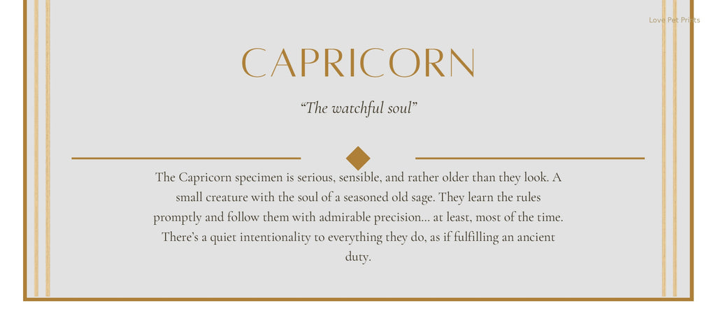 Capricorn German Shepherd — Dog Zodiac Print | Instant Download