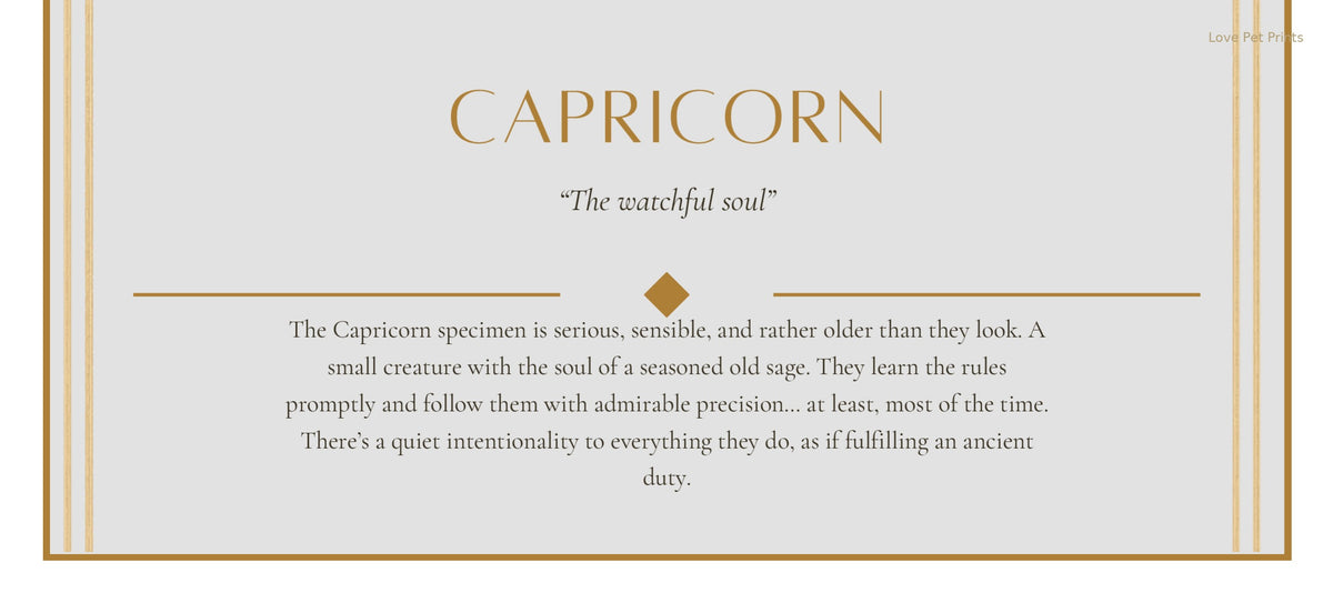 Capricorn German Shepherd — Dog Zodiac Print | Instant Download