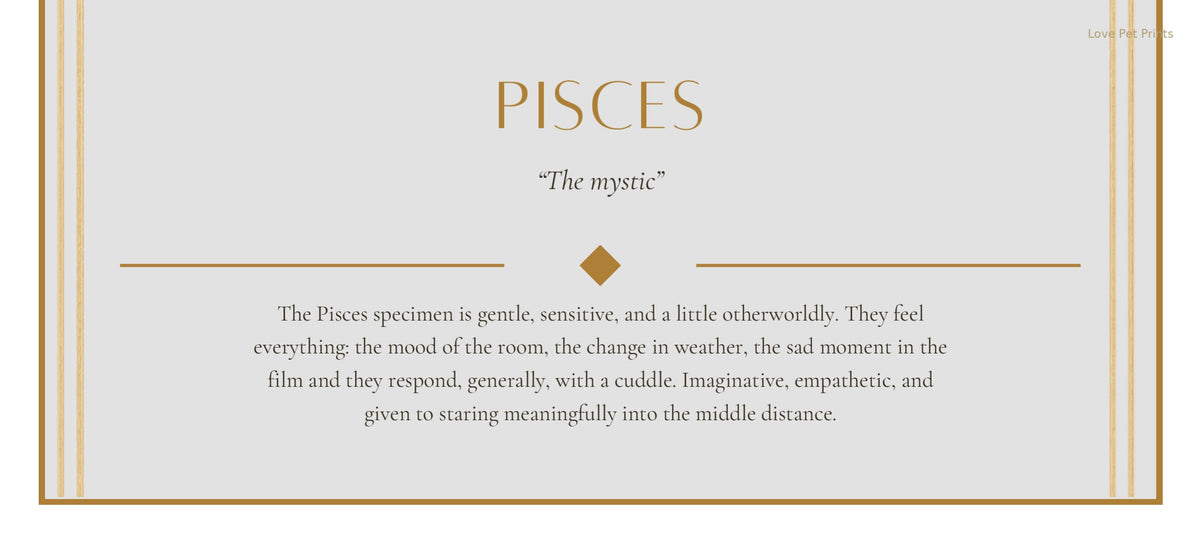 Pisces Cocker Spaniel — Dog Zodiac Print | Instant Download