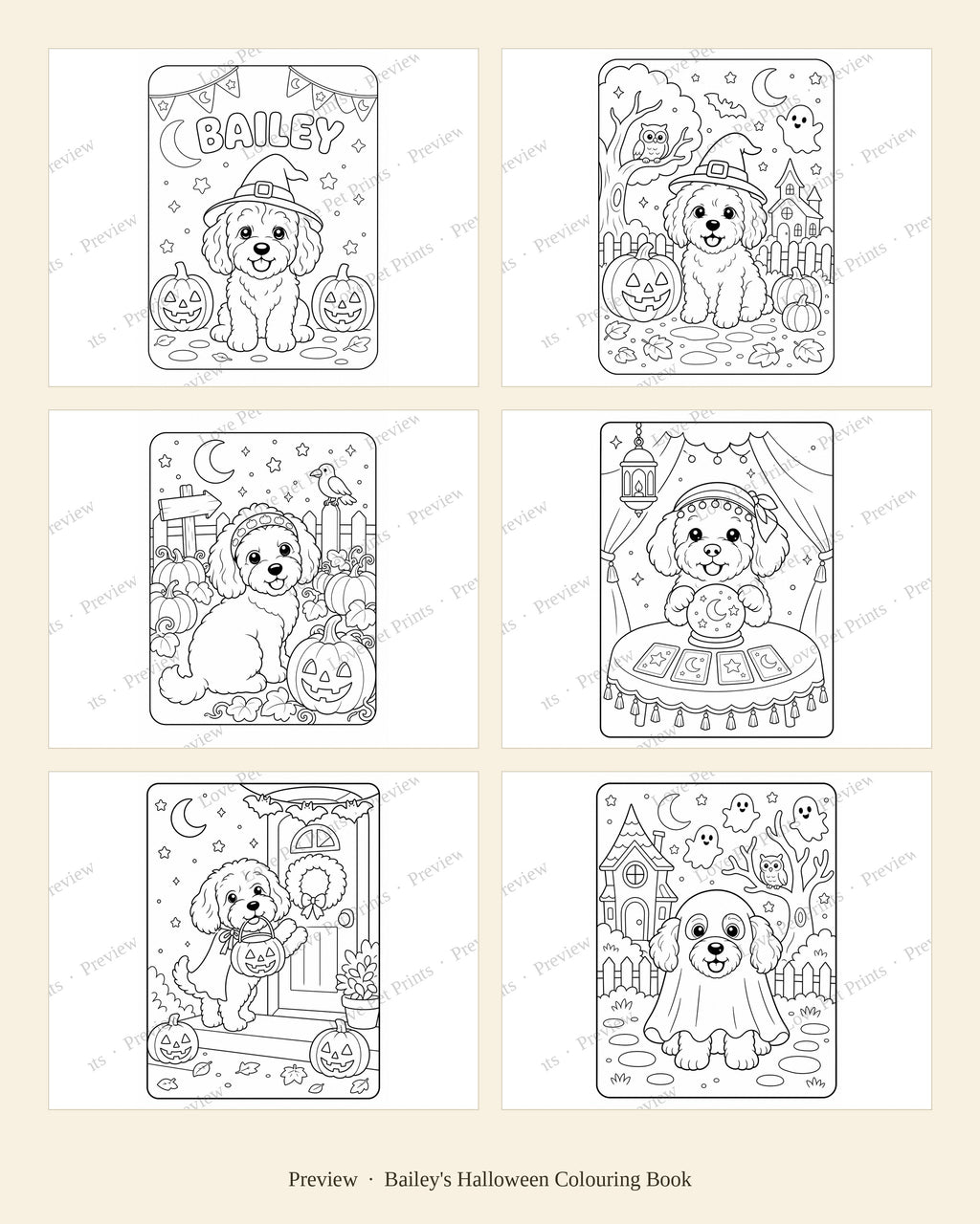 Bailey's Halloween Colouring Book