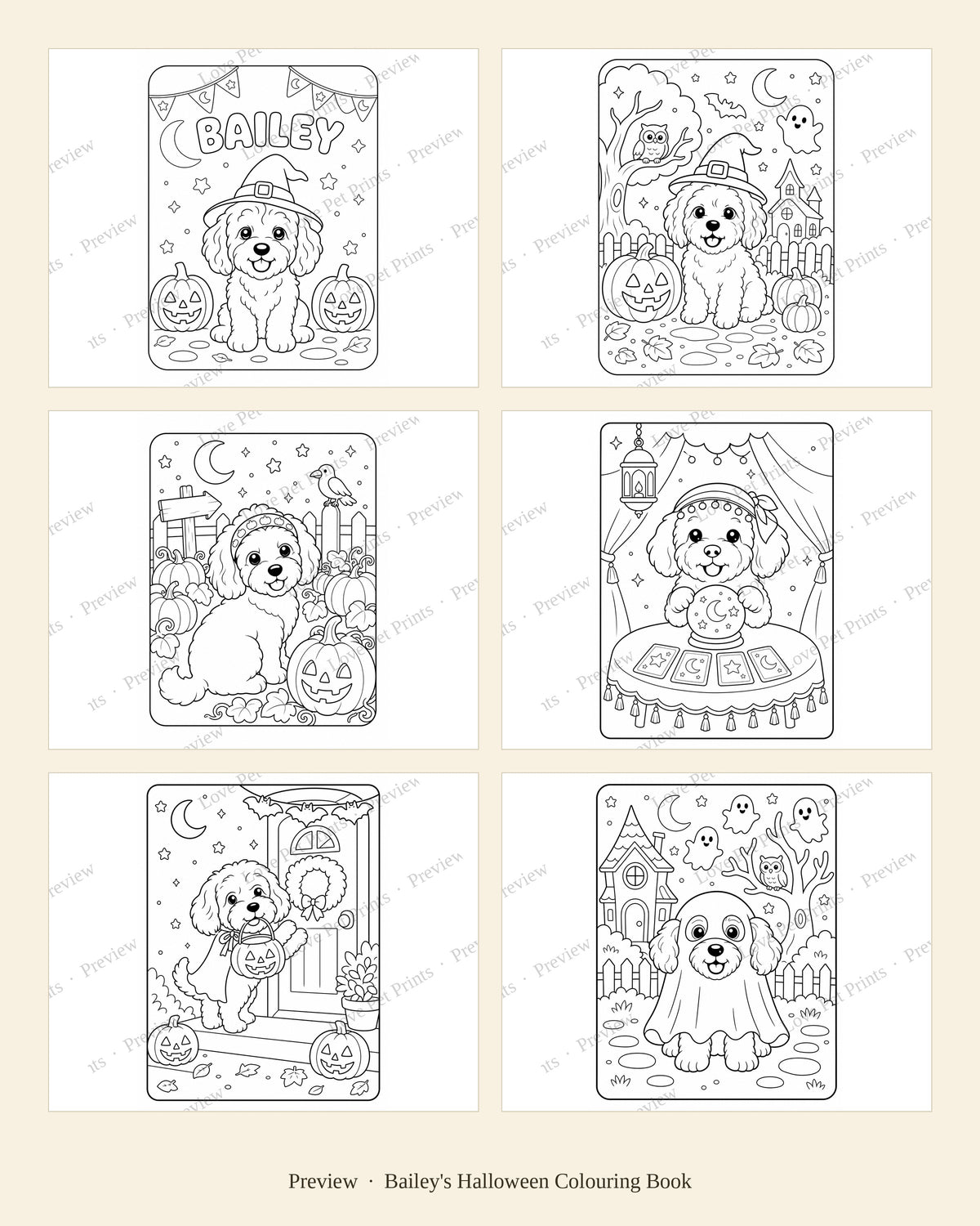 Bailey's Halloween Colouring Book