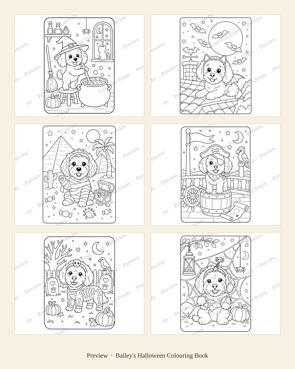 Bailey's Halloween Colouring Book