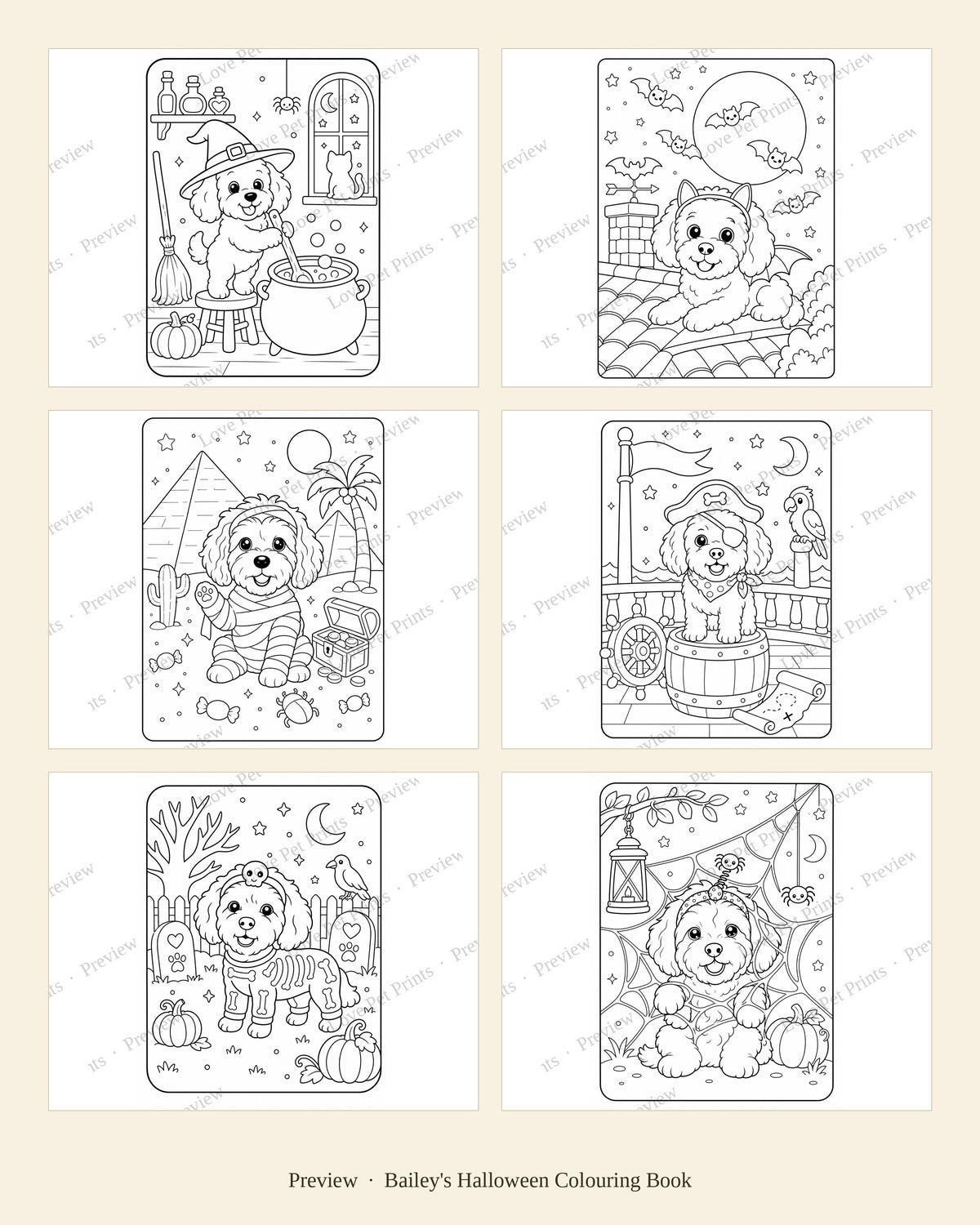 Bailey's Halloween Colouring Book