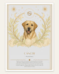 Cancer Labrador — Dog Zodiac Print | Instant Download