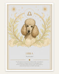 Libra Poodle — Dog Zodiac Print | Instant Download