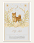 Sagittarius Shiba Inu — Dog Zodiac Print | Instant Download